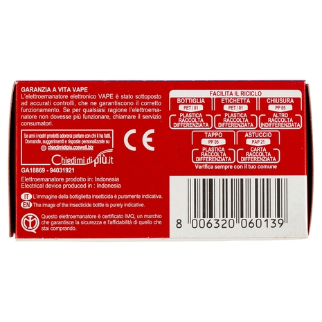 VAPE Elettroemanatore Liquido Classic + Ricarica 36 ml